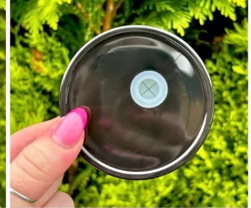 Replacement lid for can shaped snowglobe tumblers
