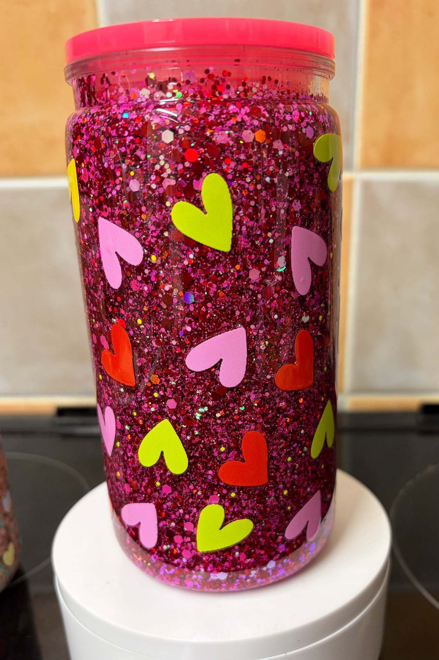Pre made snow globe tumbler - ready to ship