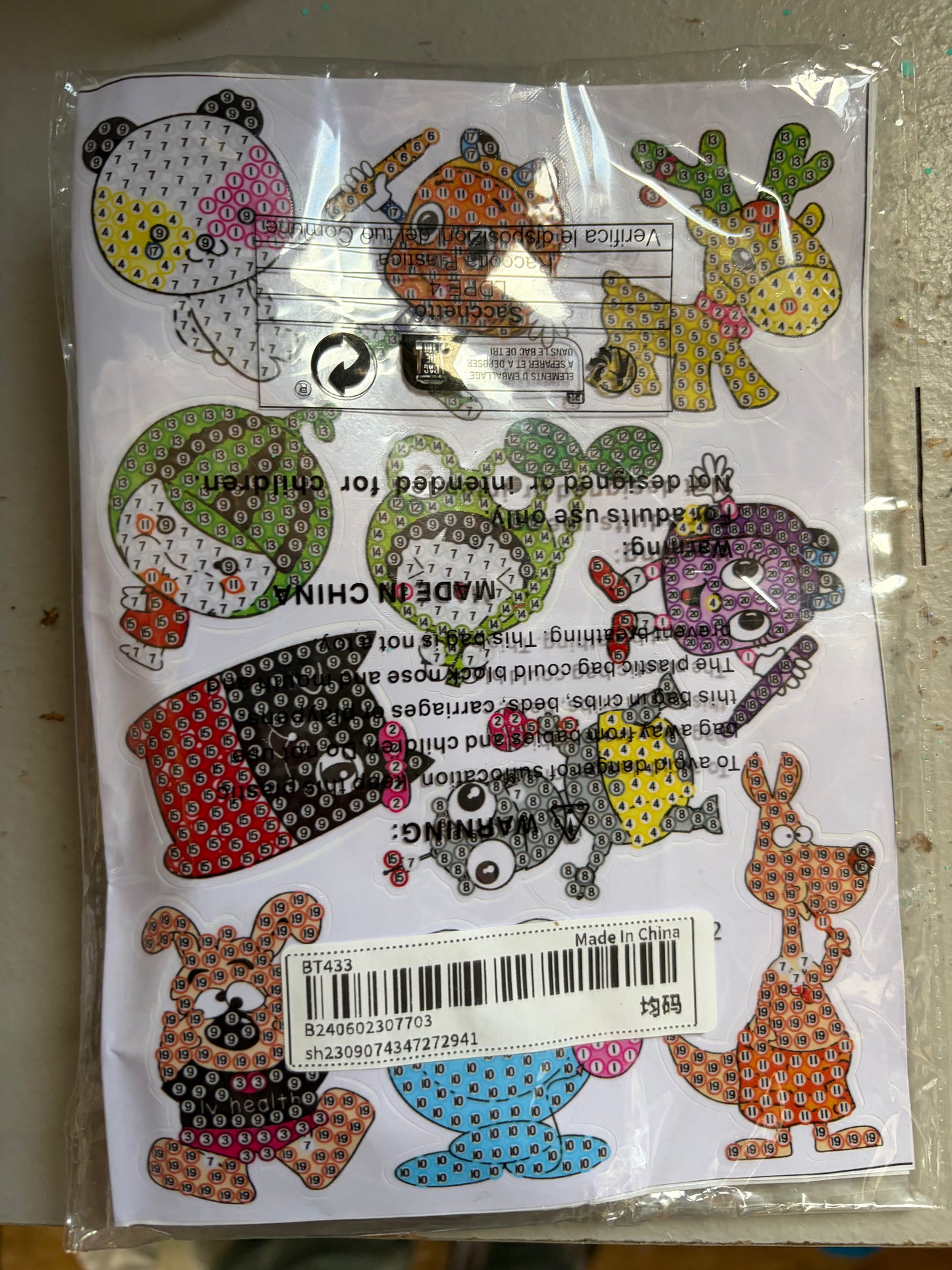 Diamond painting stickers